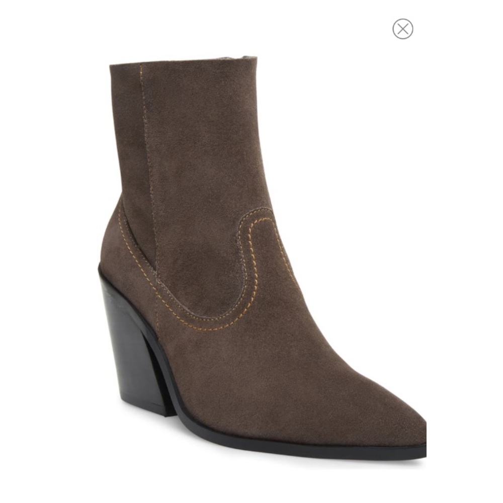 Steven By Steve Madden Gino Grey Suede Booties
